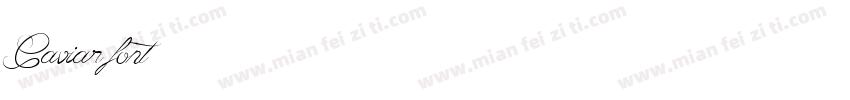 Caviar font字体转换